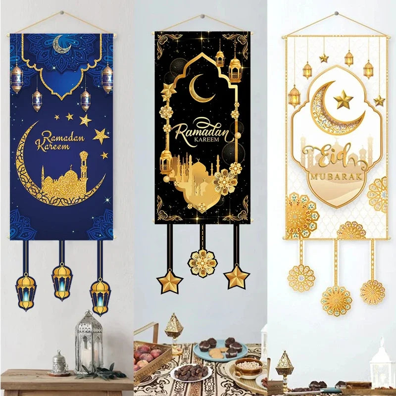 CowLost | ramadan-kareem-hanging-flag-ramadan-decoration |1