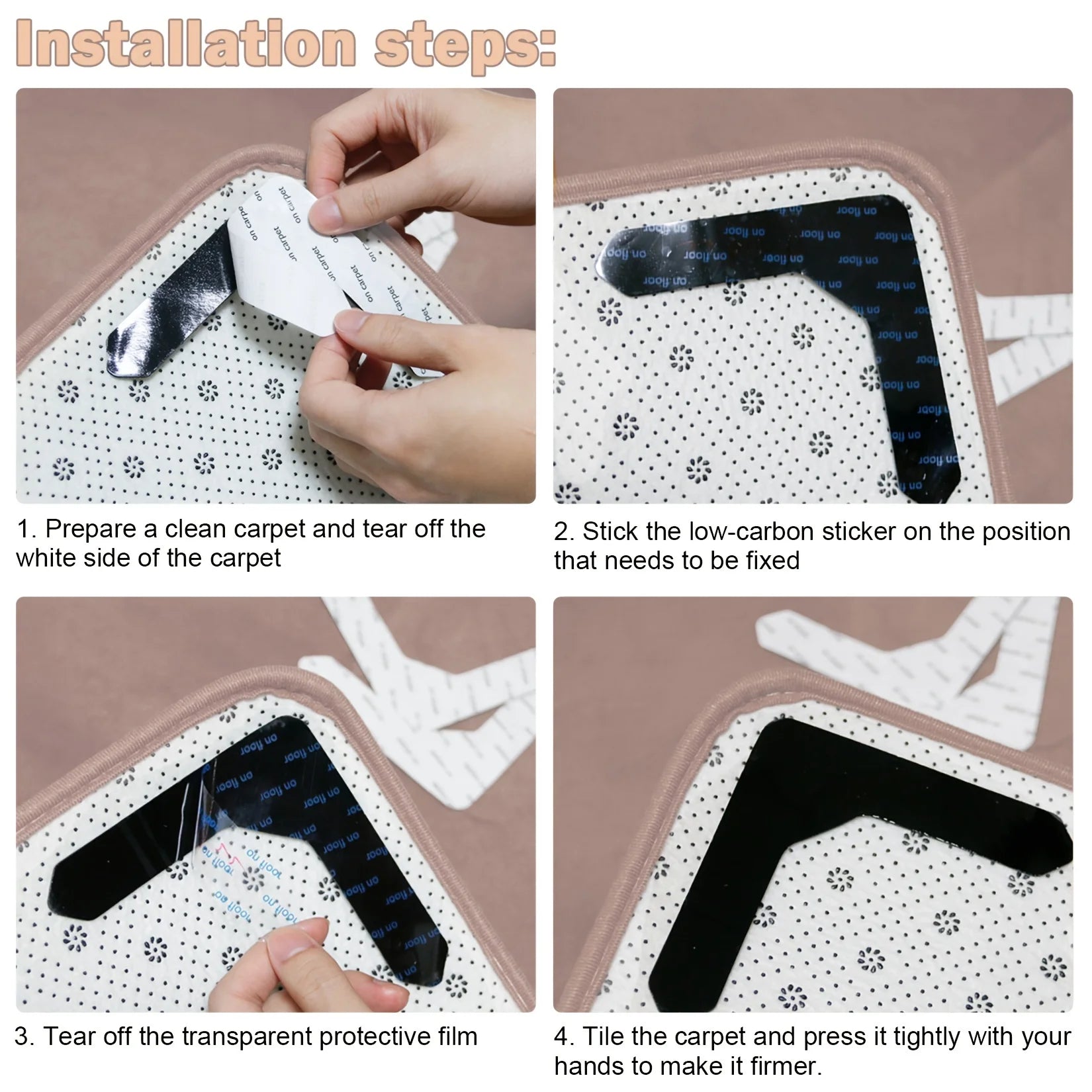 CowLost | 4-8pcs-rug-grippers-for-area-rugs-non-slip |5