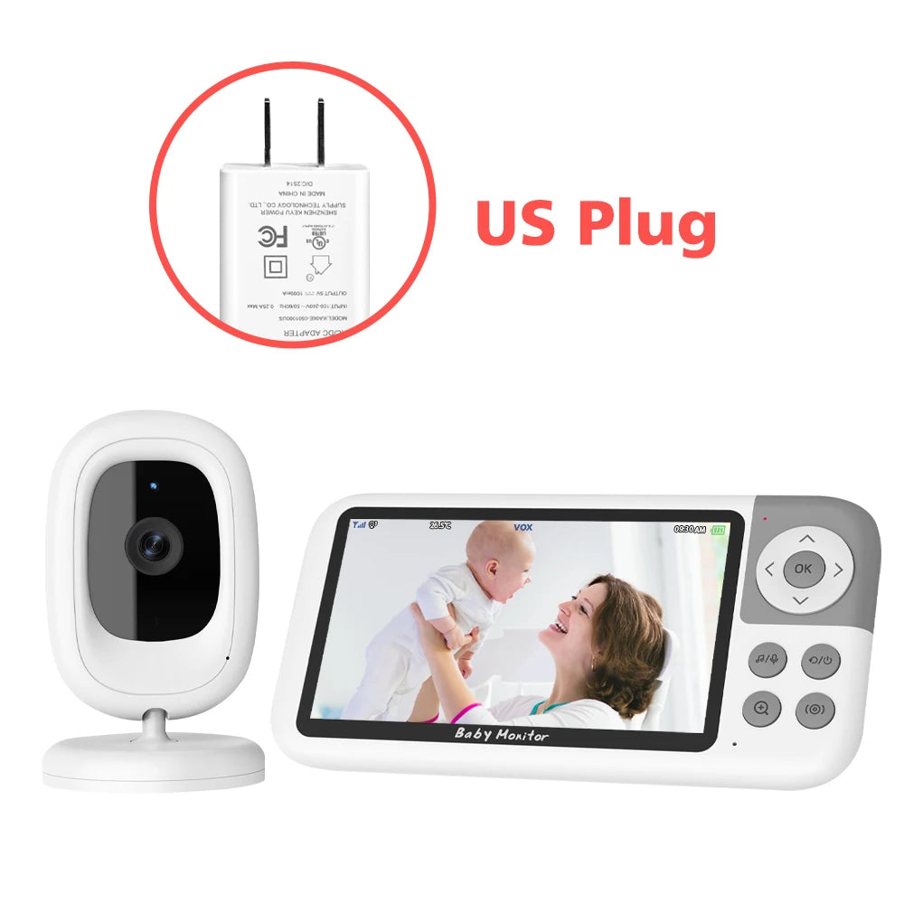 CowLost | 5-0-inch-720p-video-baby-monitor-camera-3x-digital-zoom-two-way-audio-auto-night-vision-300m-transmission-security-camera-vb618 |18