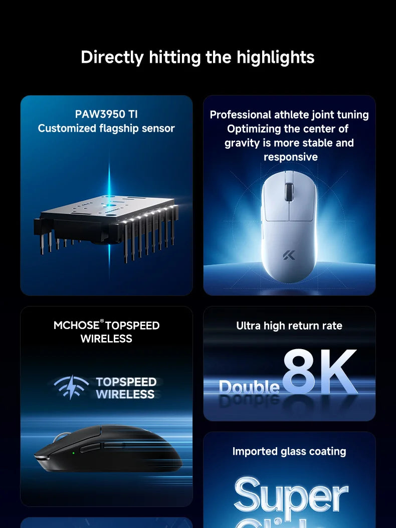 CowLost | mchose-a7-v2-e-sports-mouse-wireless-bluetooth-tri-mode-ergonomics-lightweight-8k-gaming-mice |9