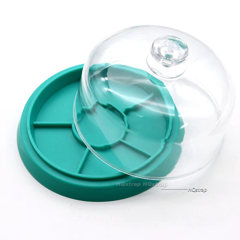 CowLost | watch-movement-dust-cover-watch-parts-holder-tray-parts-protector-moistureproof-anti-dust-covers-storage-box-for-watchmakers |7