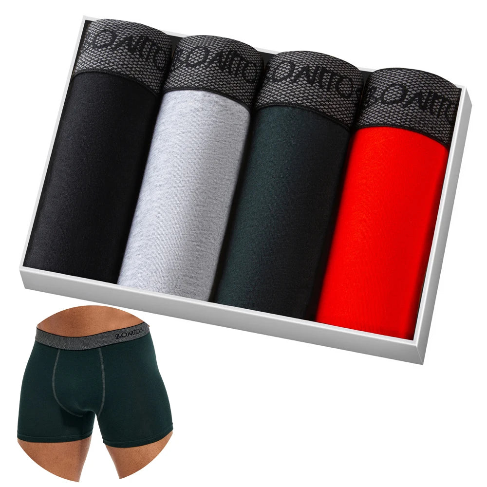 CowLost | activewear-pants-4pcs-mens-cotton-boxer-underpants |35