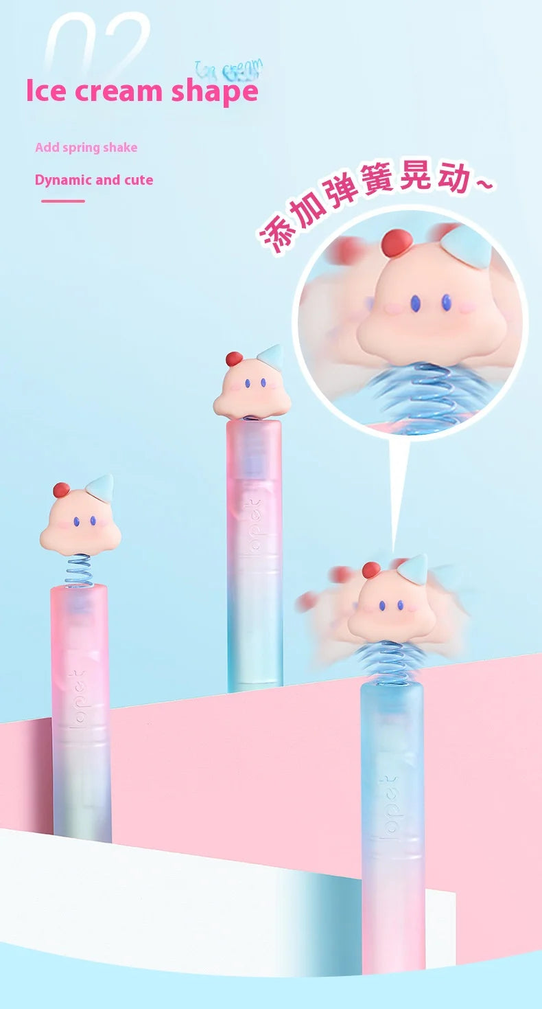 CowLost | product_id-4pcs-lopet-kwaii-cute-twist-gel-pens-color-changing-watermelon-vanilla-cream-quick-dry-black-ink-stationery-gift |24
