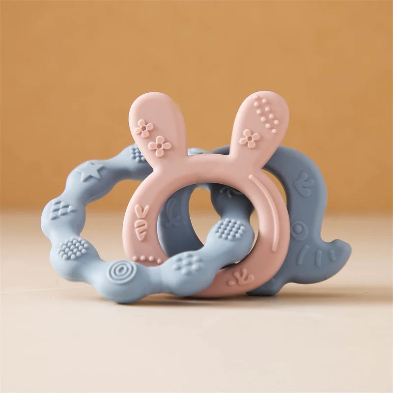 CowLost | baby-transport-accessories-silicone-animal-baby-teether-bracelet-0-12-months-anxiety-toy |10