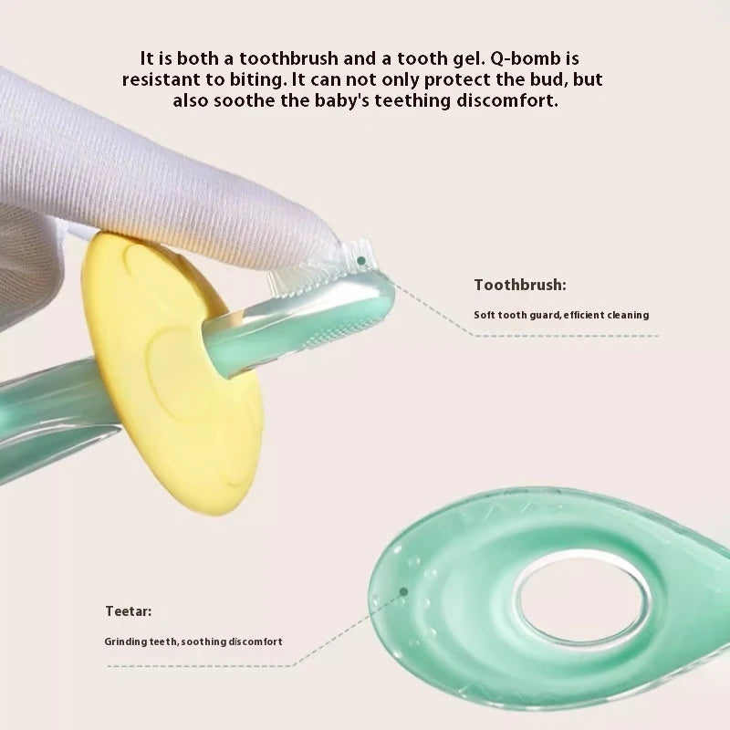 CowLost | childrens-bucket-soft-bristle-toothbrush-non-slip-handle |3