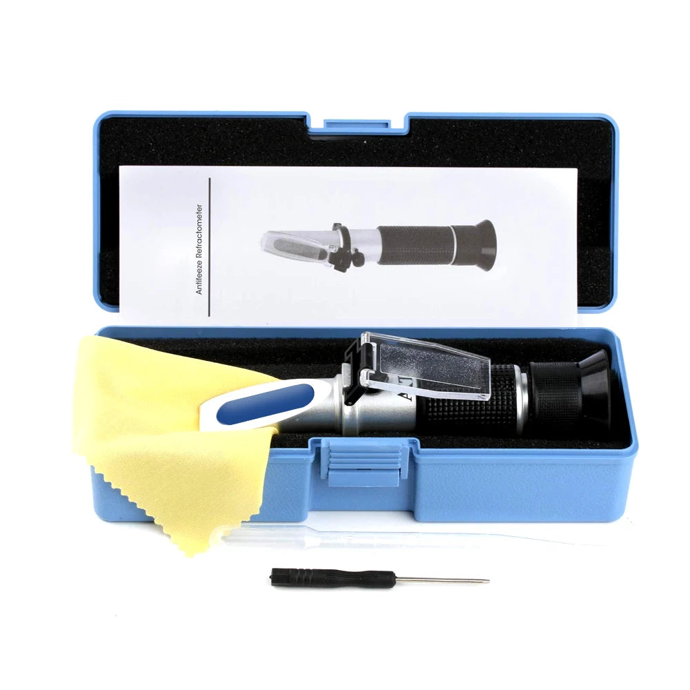Handheld Alcohol & Sugar Refractometer Tester 0-25% Alcohol 0-40% Brix Wine Beer Meter