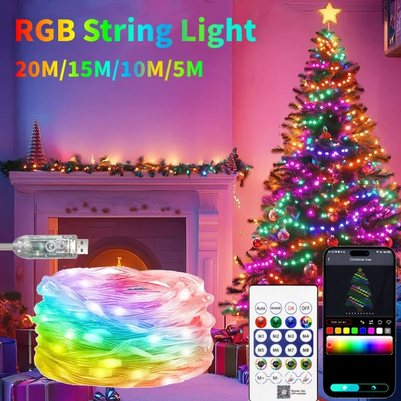 CowLost | product_id-dreamcolor-rgbic-usb-bluetooth-app-diy-led-fairy-string-lights-for-christmas-wedding-party |1
