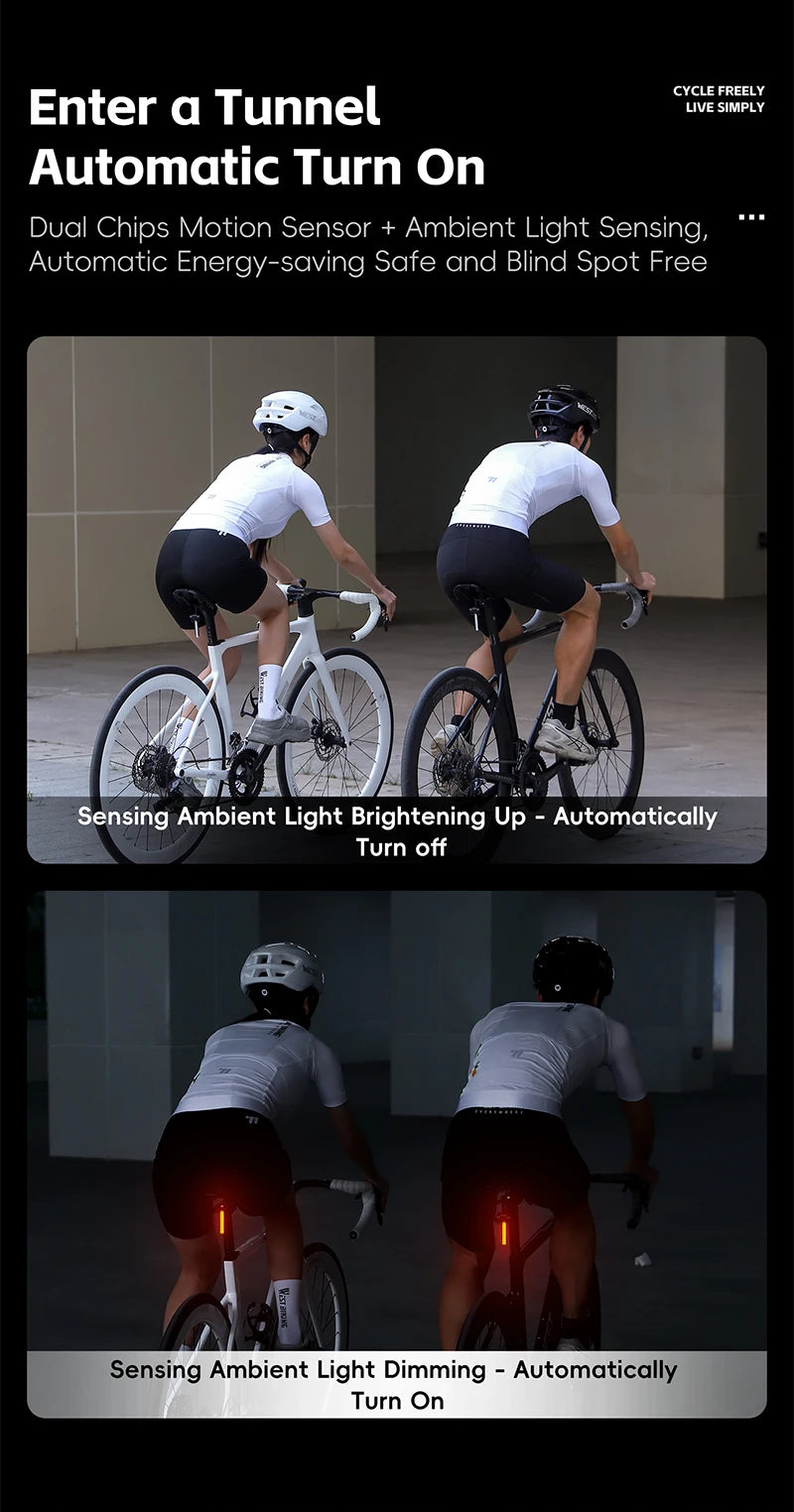 CowLost | west-biking-bicycle-taillight-power-display-intelligent-sensing-navigation-bike-rear-light-type-c-charging-led-mtb-bike-light |13
