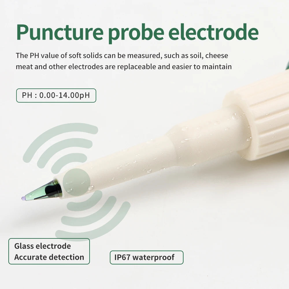 Digital PH Meter with Backlight for Food, Soil, Cosmetic, Cheese, Meat, Fruit, Dough Testing