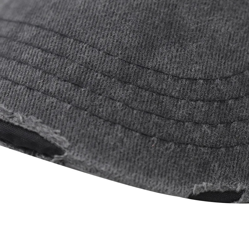 CowLost | washed-cotton-mesh-breathable-baseball-cap-made-old-ripped-light-board-cap |6