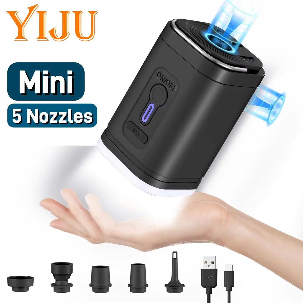 CowLost | pool-floats-product_id-yiju-mini-portable-usb-rechargeable-air-pump-with-1200mah-battery-for-inflating-and-deflating |6