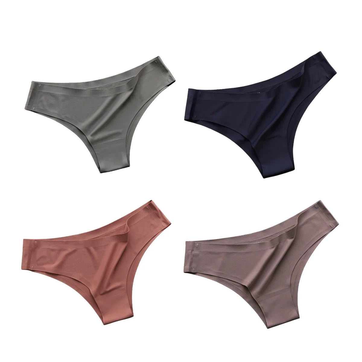 CowLost | product_id-4pcs-women-s-ice-silk-low-rise-brazilian-briefs-soft-breathable-panties-m-xl |27