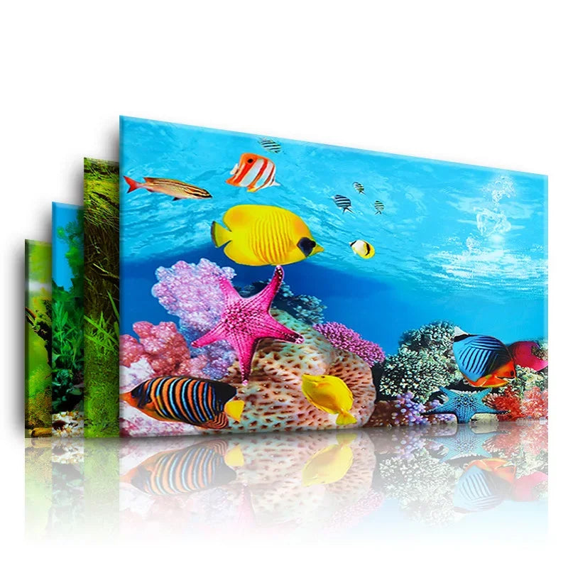 CowLost | seasonal-holiday-decorations-3d-aquarium-background-sticker-poster-for-fish-tank-decoration |1