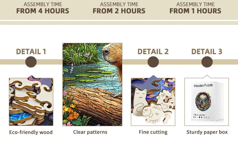 CowLost | product_id-wooden-capybara-pumpkin-forest-animal-jigsaw-puzzle-with-irregular-pieces |9