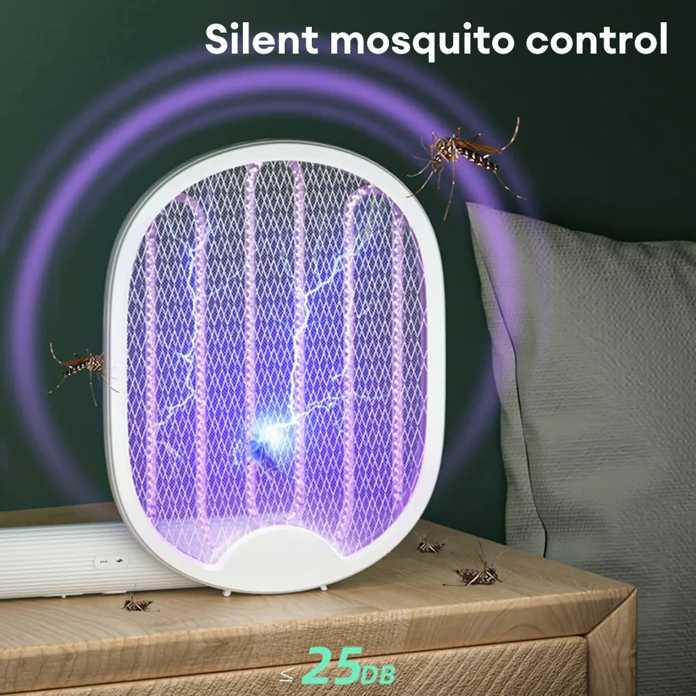 CowLost | product_id-foldable-usb-rechargeable-electric-mosquito-killer-racket-with-uv-light-3000v-bug-zapper |7