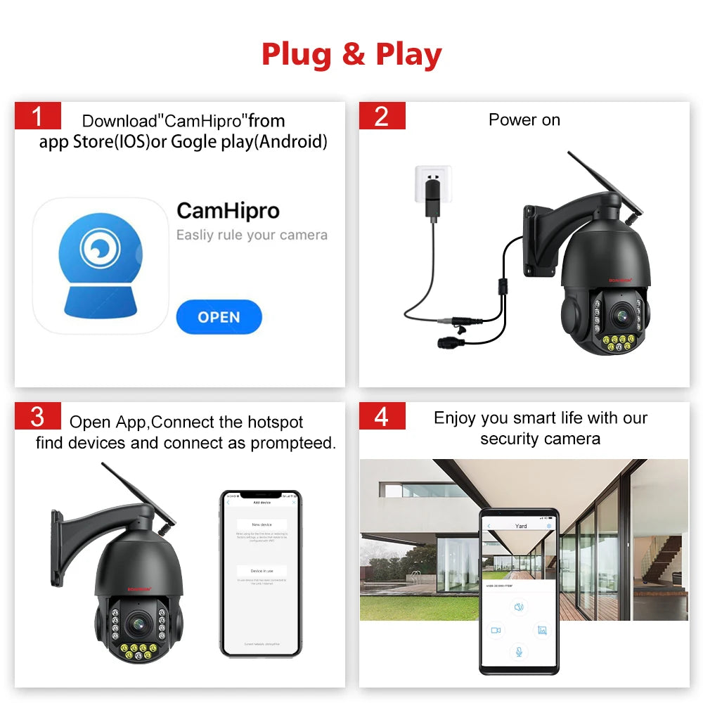 CowLost | 4k-8mp-surveillance-camera-wifi-4g-sim-card-poe-30x-zoom-ptz-ai-humanoid-tracking-ir-100m-outdoor-speed-dome-security-camera |25