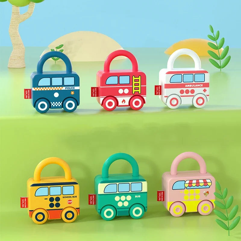 Montessori Baby Learning Lock with Key Number Matching Educational Toy for Kids 1-3 Years