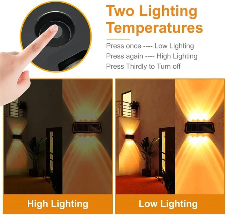 CowLost | product_id-solar-led-outdoor-wall-light-high-brightness-up-and-down-garden-lamp |15