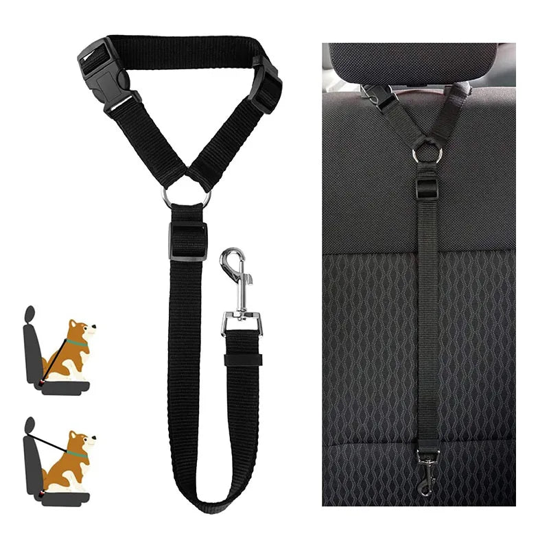 CowLost | dog-diapers-adjustable-two-in-one-nylon-dog-harness-and-seat-belt-leash |1