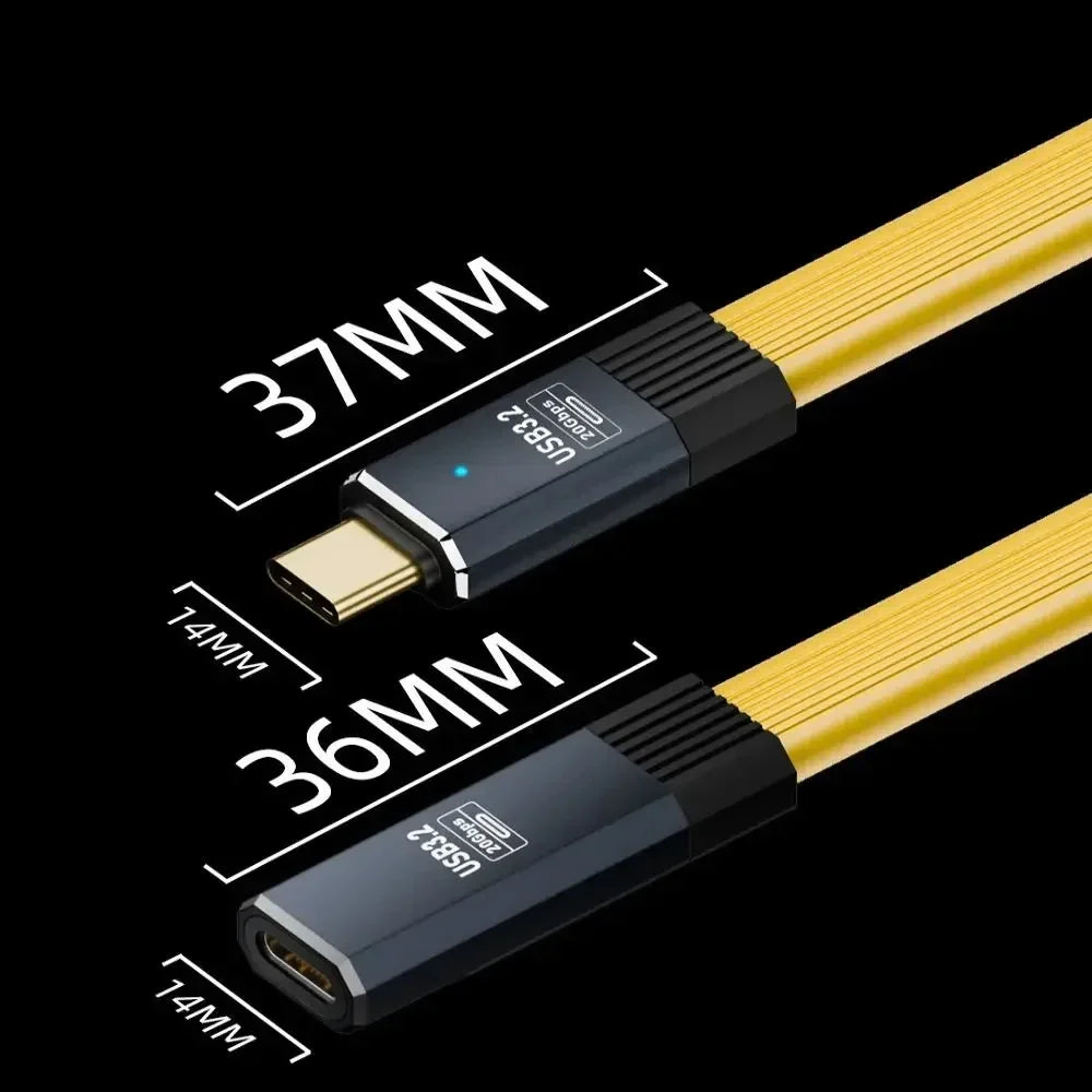 CowLost | product_id-pd-100w-usb-c-to-usb-c-extension-cable-20gbps-usb-3-2-for-iphone-16-huawei-xiaomi-switch |13