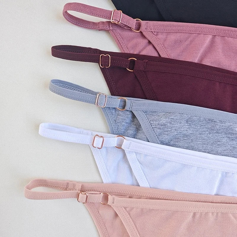 CowLost | product_id-4-pack-women-s-cotton-low-rise-brazilian-briefs-s-xl-with-adjustable-buckle |3