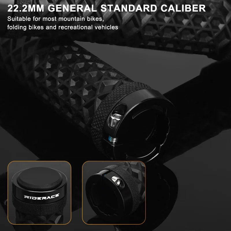 CowLost | riderace-bicycle-handlebar-grips-soft-rubber-mtb-mountain-bike-lock-on-handle-bar-cover-shockproof-anti-slip-ergonomic-cycling |21