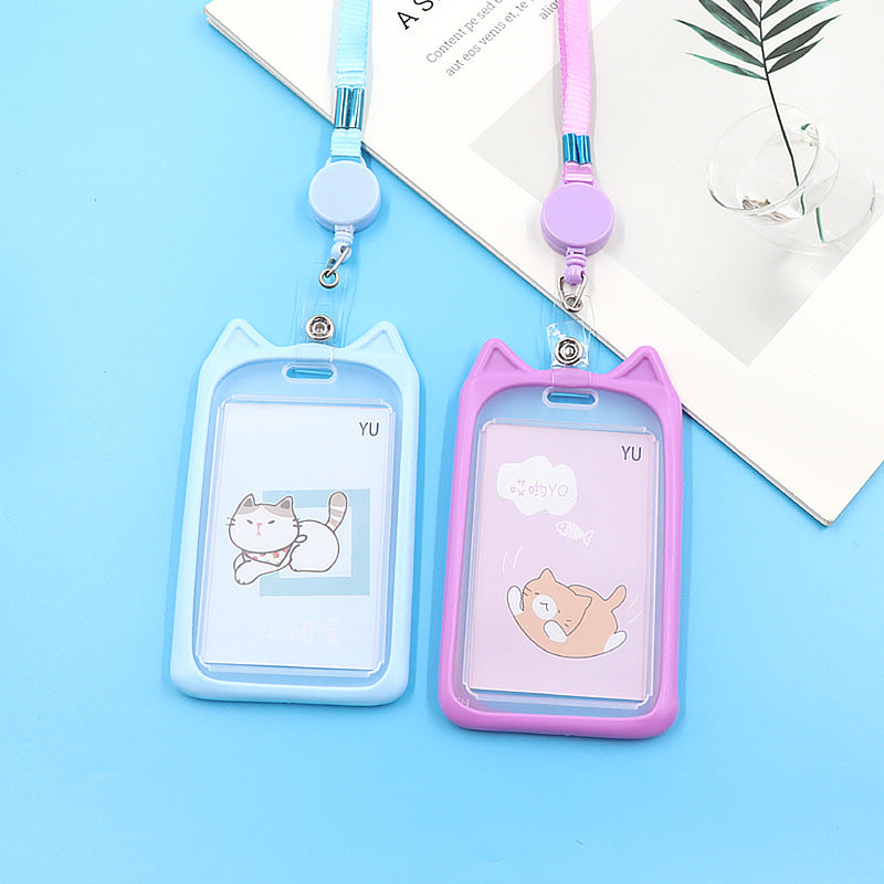 CowLost | uncategorized-cute-cartoon-cat-card-holder-with-retractable-reel-for-bank-id-bus-cards |14
