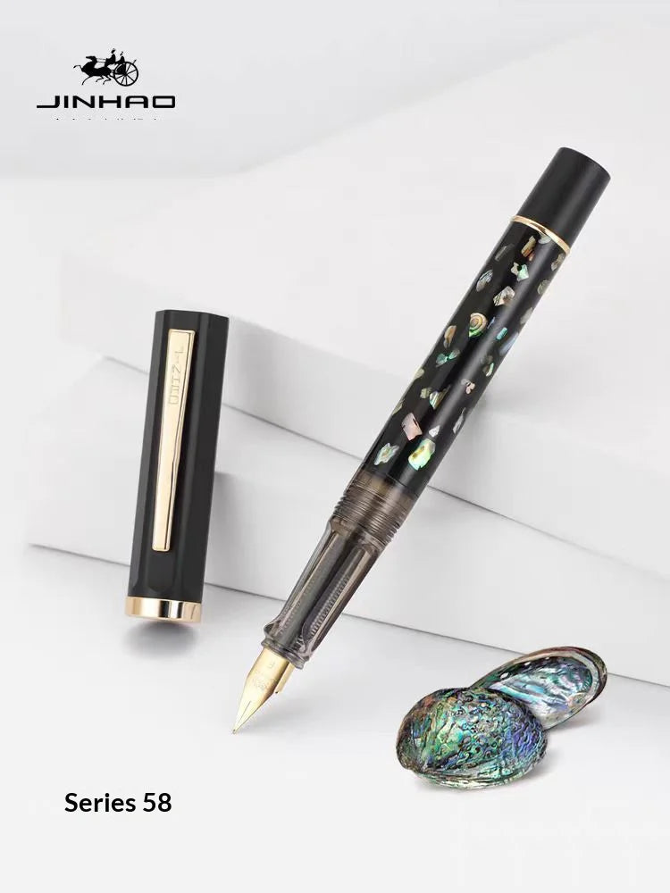CowLost | product_id-jinhao-58-handcrafted-shell-design-fountain-pen-with-ef-f-nib-for-calligraphy-business-use |6