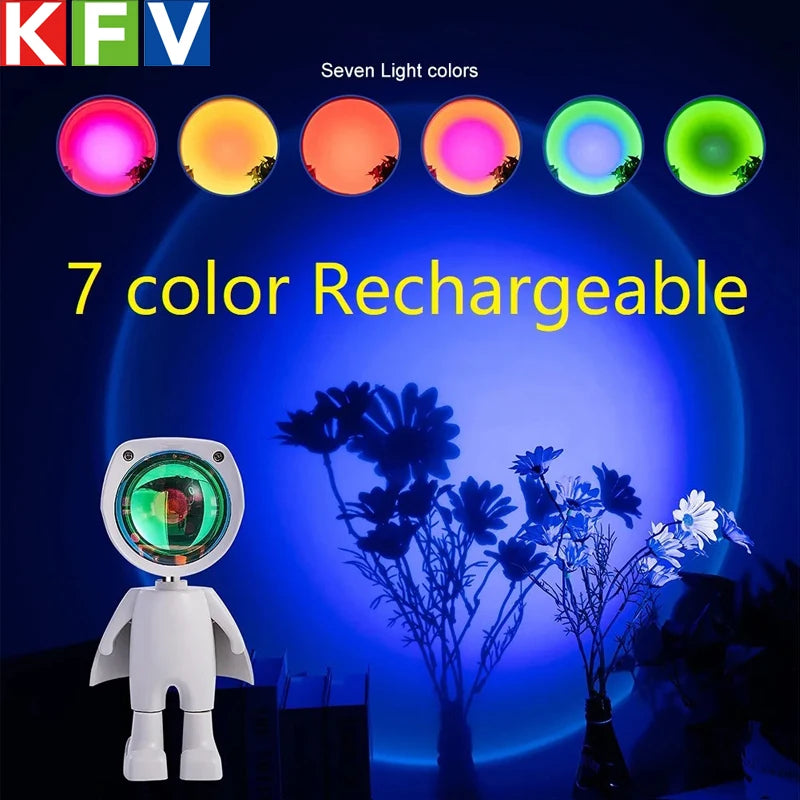 CowLost | product_id-astronaut-robot-rainbow-sunset-rechargeable-projection-night-light |1
