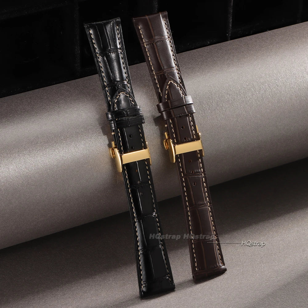 CowLost | watch-bands-product_id-cowhide-leather-watchband-for-longines-butterfly-buckle-18-22mm-replacement-strap |4