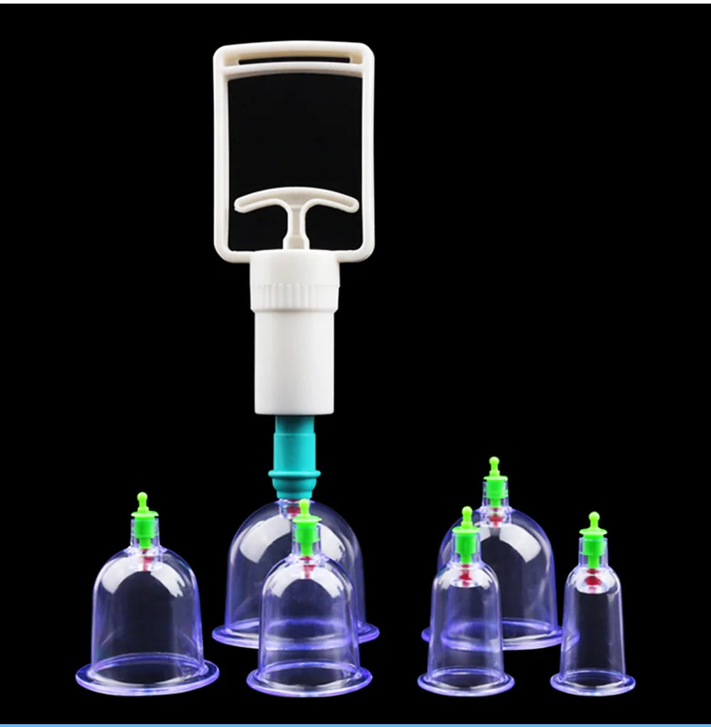 CowLost | 6pcs-vacuum-cupping-sets-with-pumping-gun-suction-cups-back-massage |13