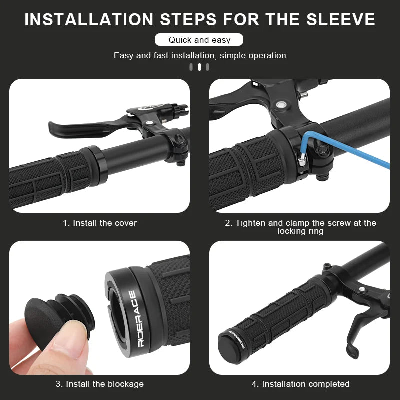 CowLost | riderace-bicycle-grips-lock-on-mountain-bike-handle-bar-cover-ergonomic-tpr-rubber-shockproof-non-slip-cycling-handlebar-grip |5