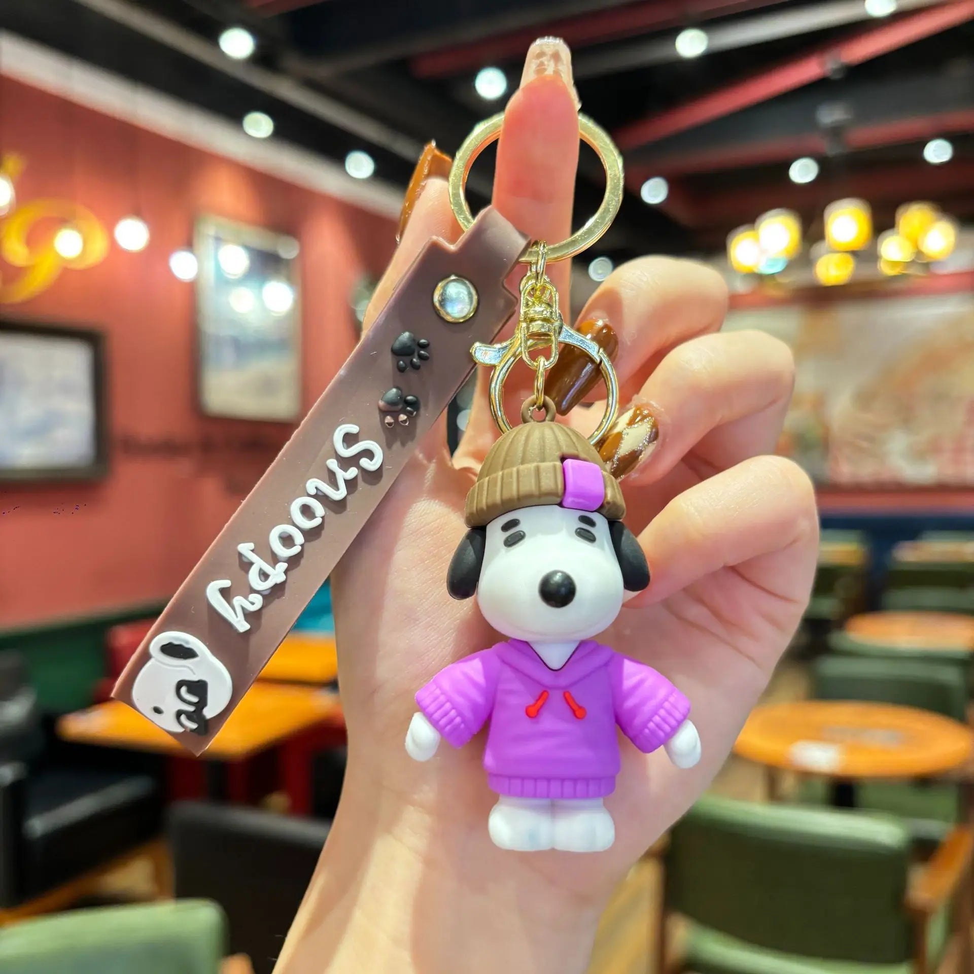 CowLost | product_id-2026-silicone-snoopy-keychain-car-backpack-ornament-birthday-gift |11