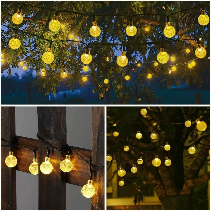 CowLost | product_id-solar-crystal-globe-100-led-solar-string-lights-for-outdoor-garden-party-decor |8