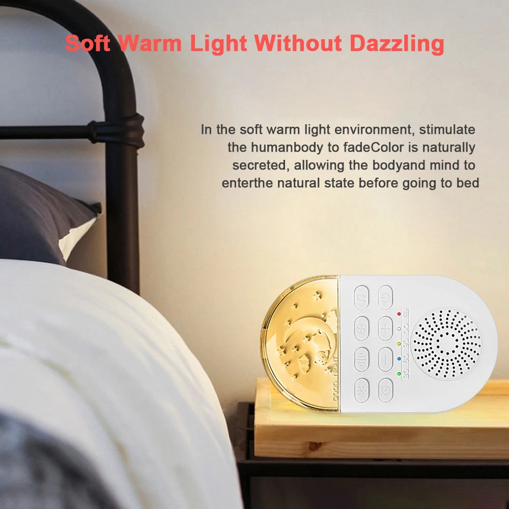 CowLost | portable-white-noise-baby-sleep-machine-24-soothing-sounds-soft-breath-light-30-60-90-timing-for-baby-adult-office-travel |12