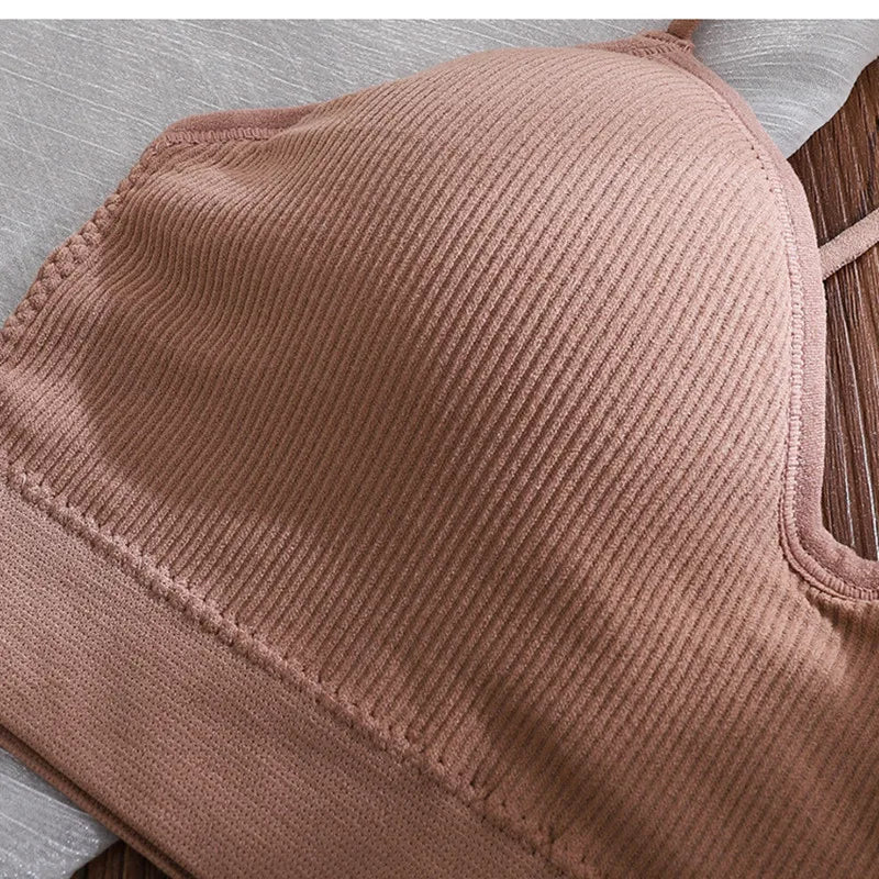 CowLost | product_id-seamless-wire-free-push-up-deep-v-bralette-for-women |10