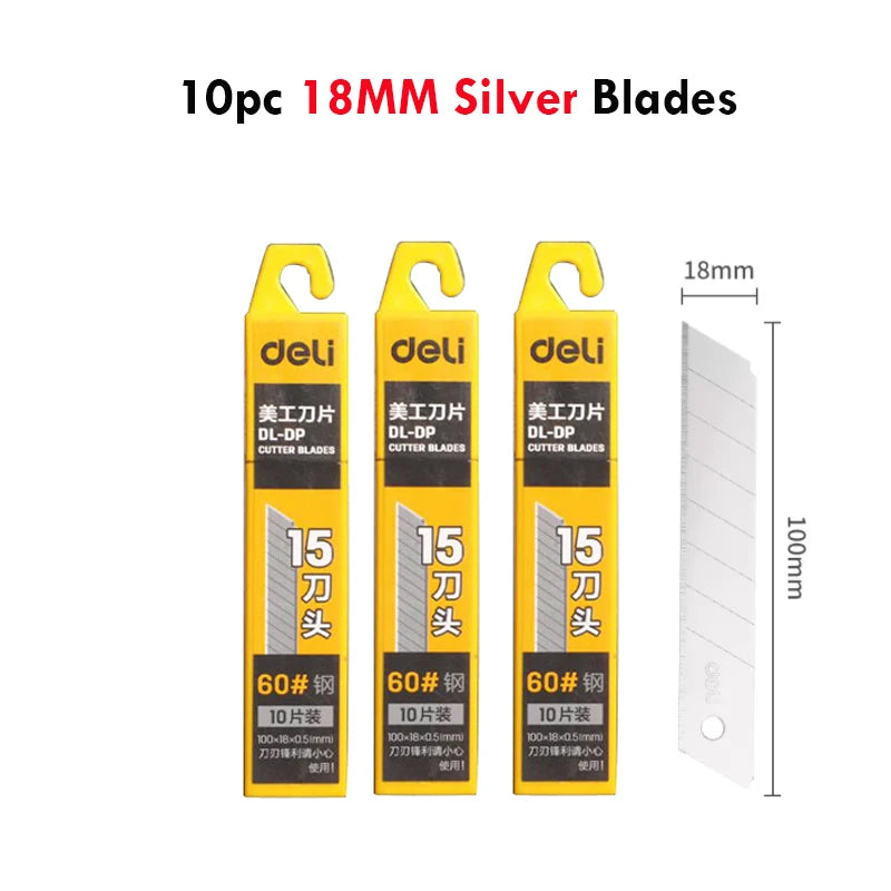 CowLost | product_id-multipurpose-retractable-utility-knife-9-18mm-sk2-thickened-blade-self-locking-box-opener |18