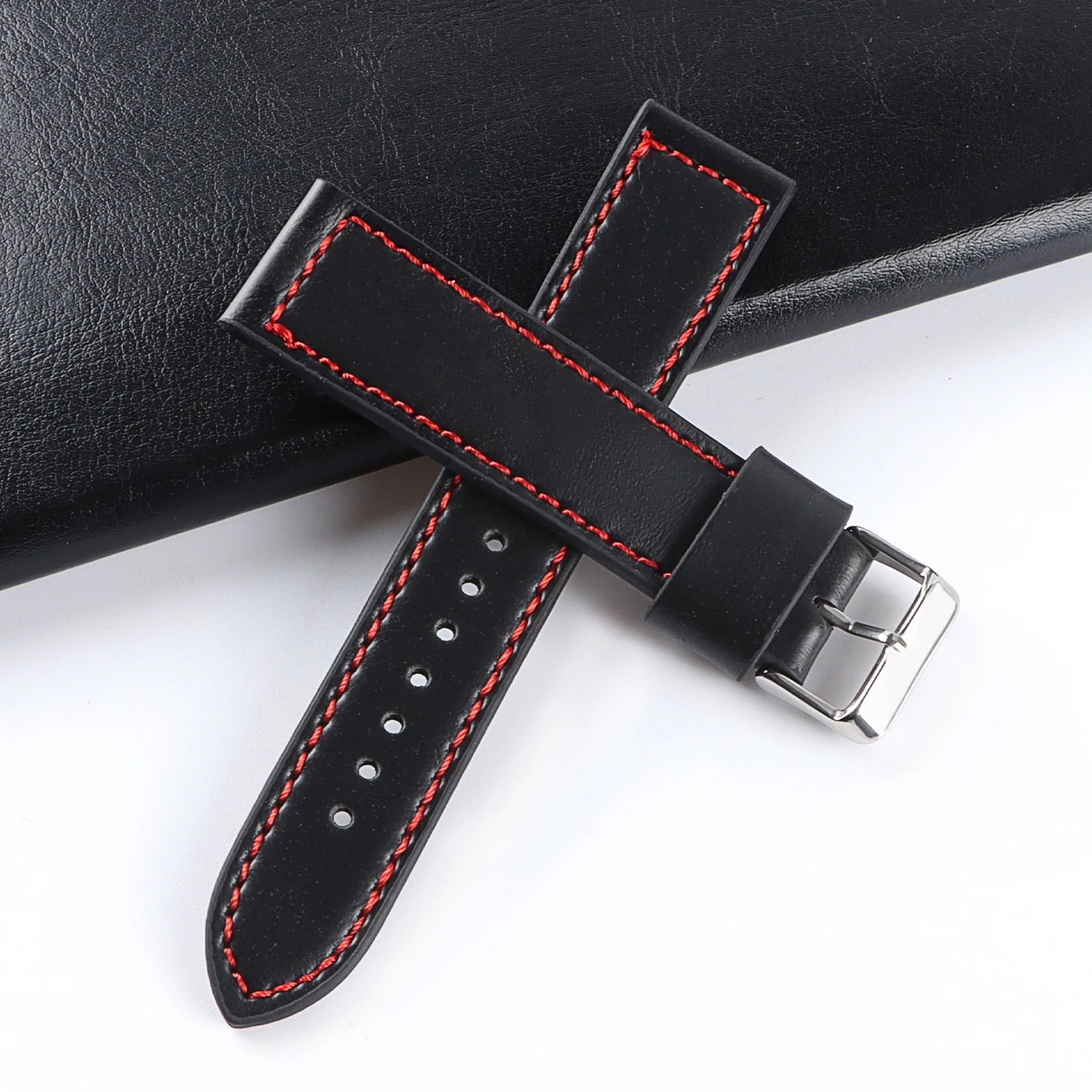 CowLost | product_id-genuine-leather-universal-watch-strap-for-rolex-square-buckle-18-20-22-24mm-unisex |13