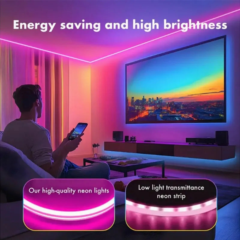 CowLost | light-ropes-strings-product_id-rgb-neon-led-strip-light-usb-waterproof-bluetooth-app-remote-music-sync-for-bedroom-party-holiday |3