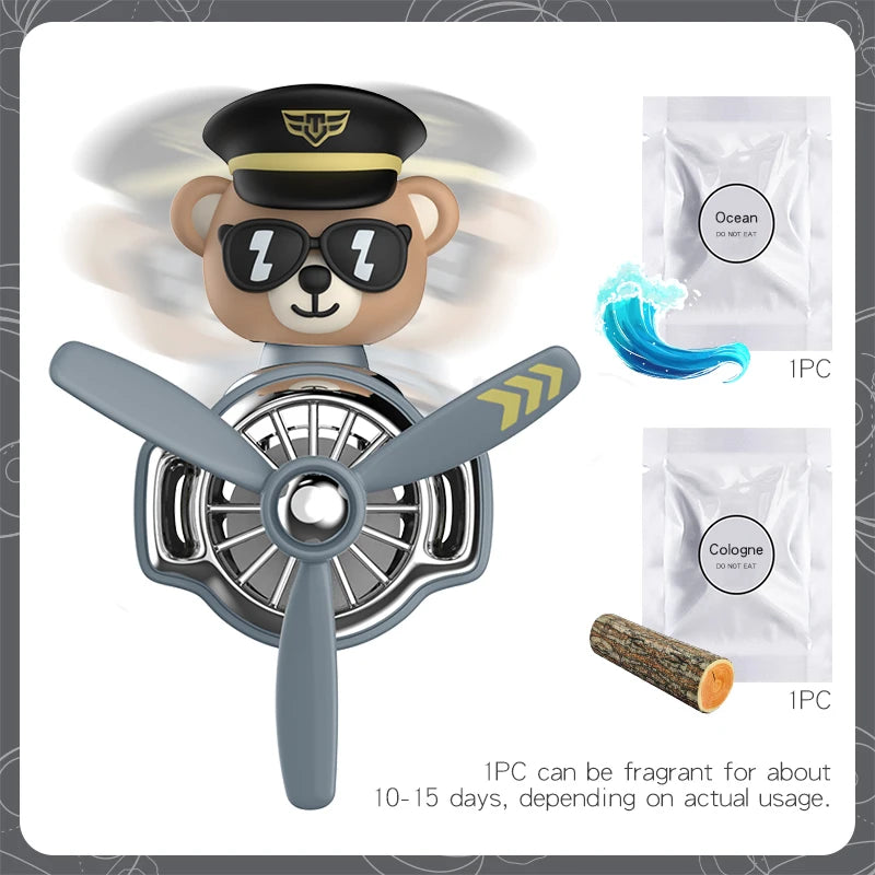 CowLost | product_id-pilot-husky-dog-car-air-freshener-propeller-plane-vent-clip-ocean-scent-aroma-diffuser |25