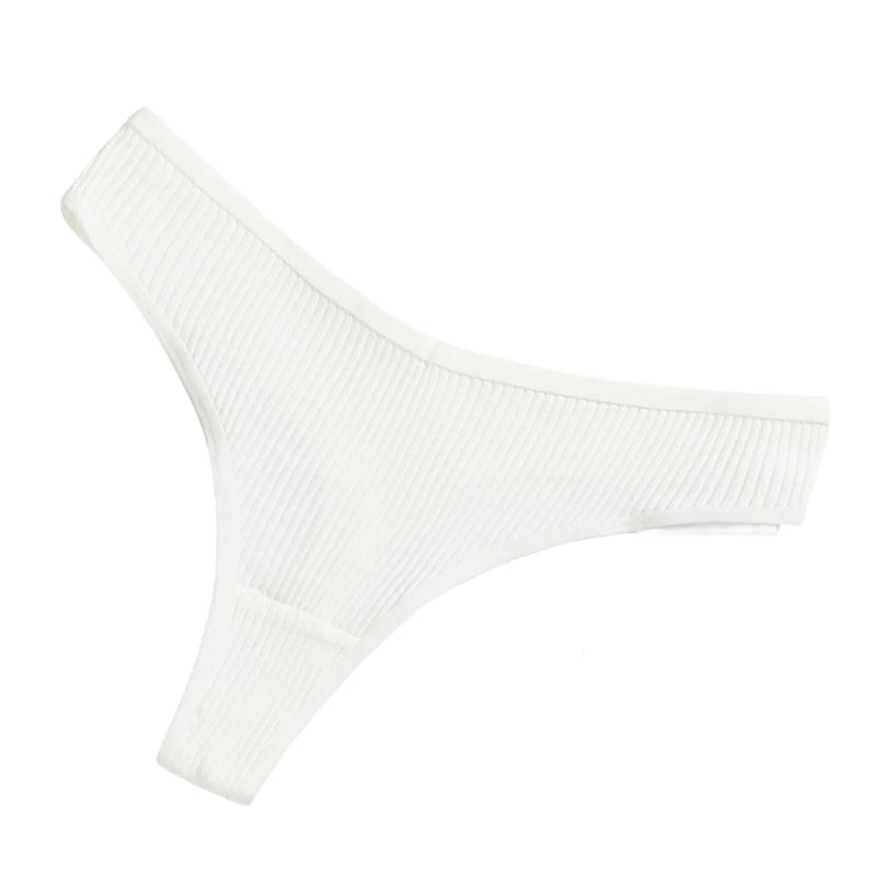 CowLost | product_id-4pcs-women-cotton-low-rise-solid-color-v-waist-g-string-thongs-m-xxl |10
