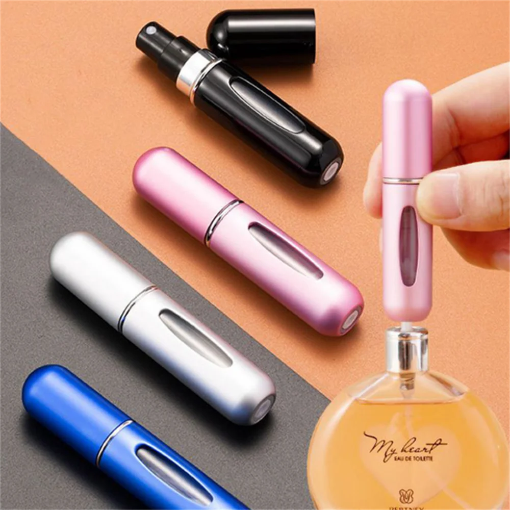 1/5Pcs Travel Perfume Bottle Portable Mini Atomizer Spray Refill Bottle Storage