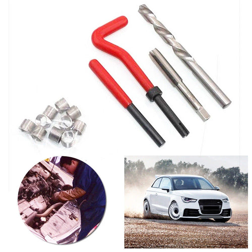 CowLost | 15-30pcs-metric-thread-repair-insert-kit-m5-m6-m8-m10-m12-m14-helicoil-car-pro-coil-tool-m14-1-5-thread-repair-insert-kit |2