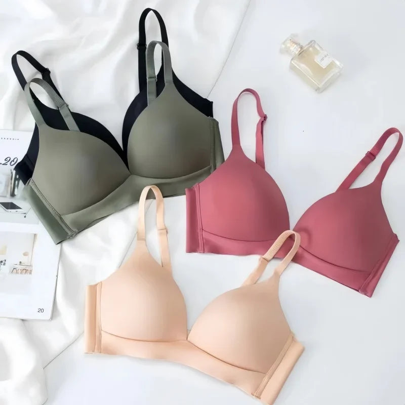 CowLost | push-up-bras-for-women-seamless-underwear-non-wire-bra-japanese-style-solid-padded-bralette-female-sexy-lingerie-3-4-cup-s-xxl |1