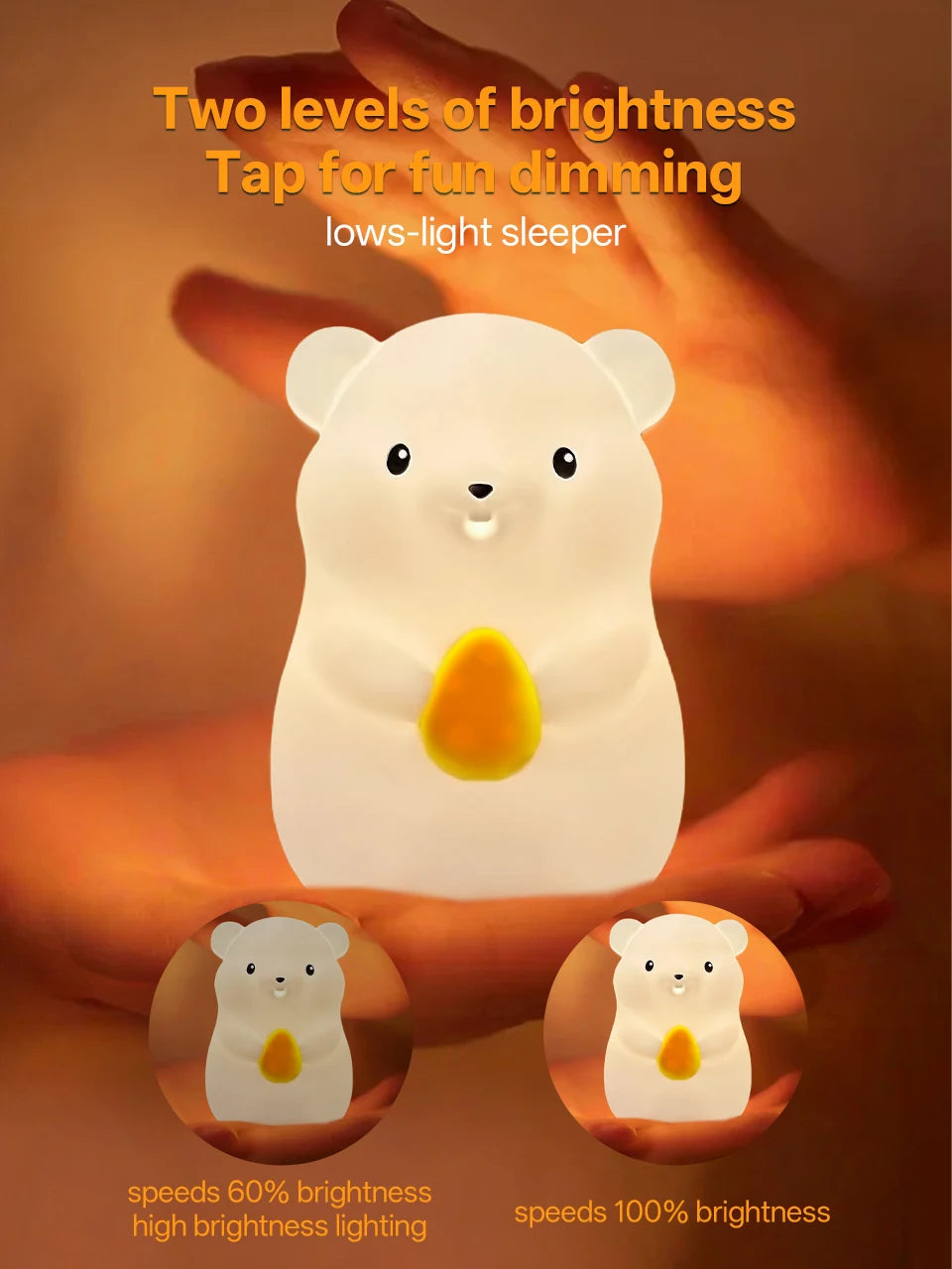 CowLost | product_id-pear-usb-rechargeable-7-color-dimmable-touch-silicone-pat-duck-night-light |44