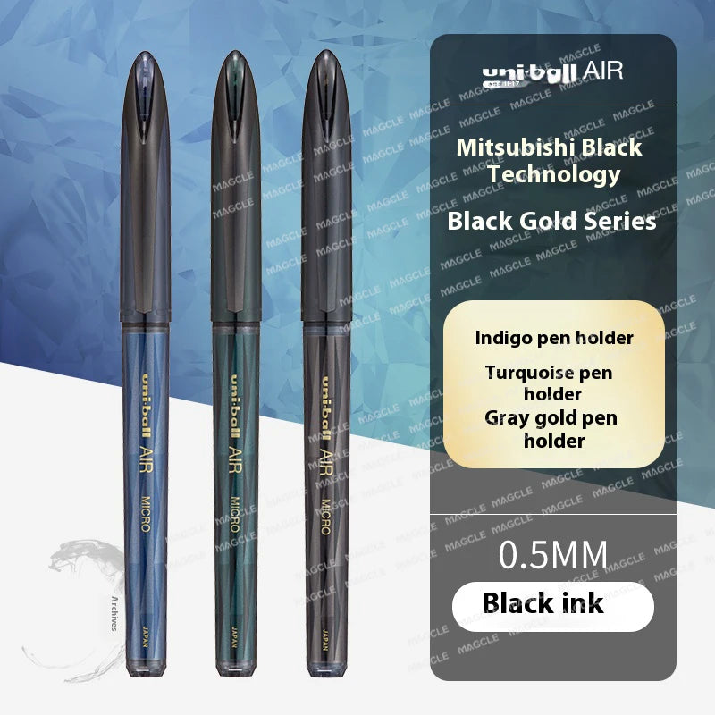 CowLost | product_id-uni-ball-air-uba-188-black-gold-series-gel-pen-quick-dry-high-end-office-pen |24