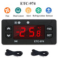 ETC-974 Mini Digital Temperature Controller 220V Thermostat Regulator with Dual NTC Sensors