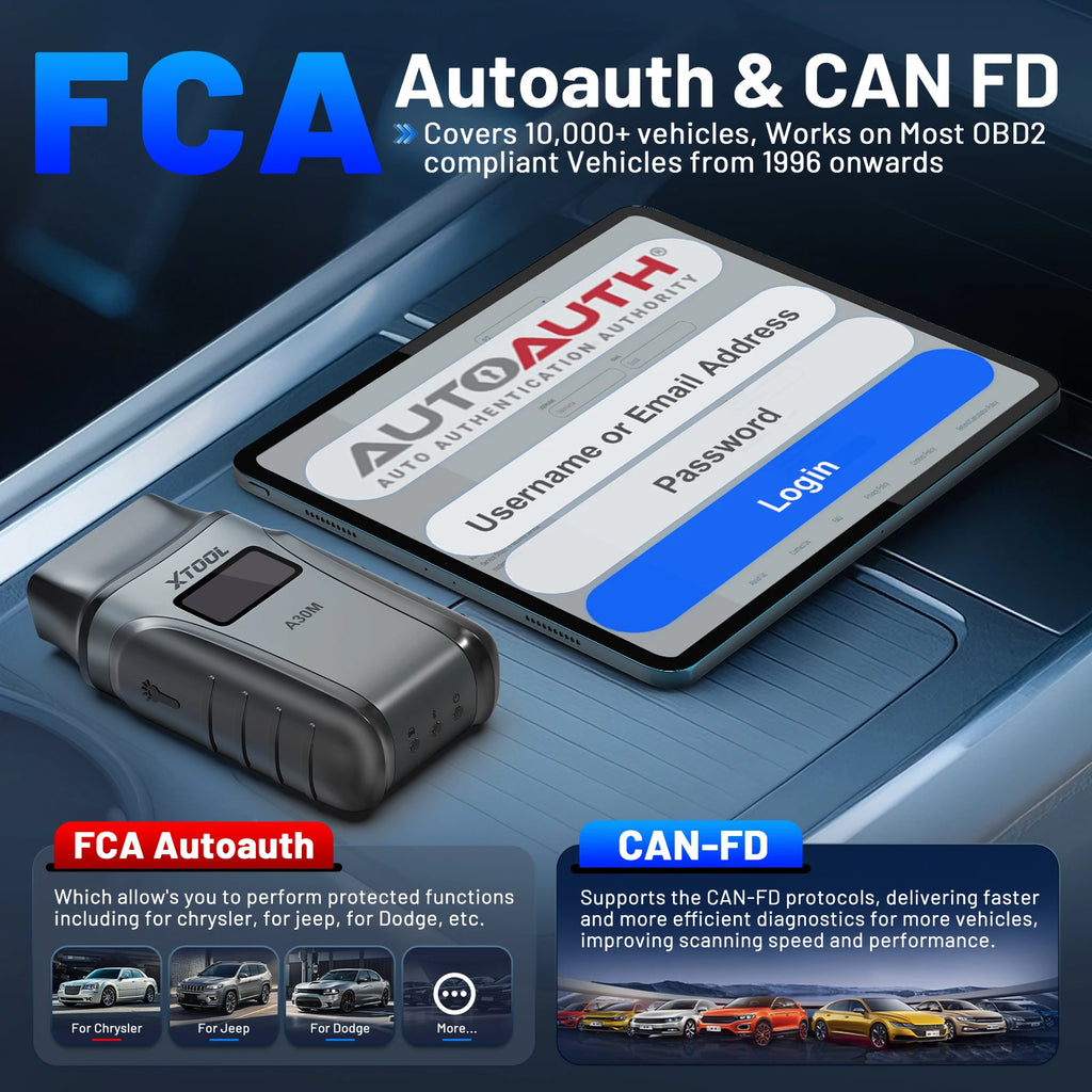 CowLost | xtool-anyscan-a30m-lifetime-free-update-all-system-car-diagnostic-tools-26-resets-bi-directional-canfd-auto-obd2-scanner |5