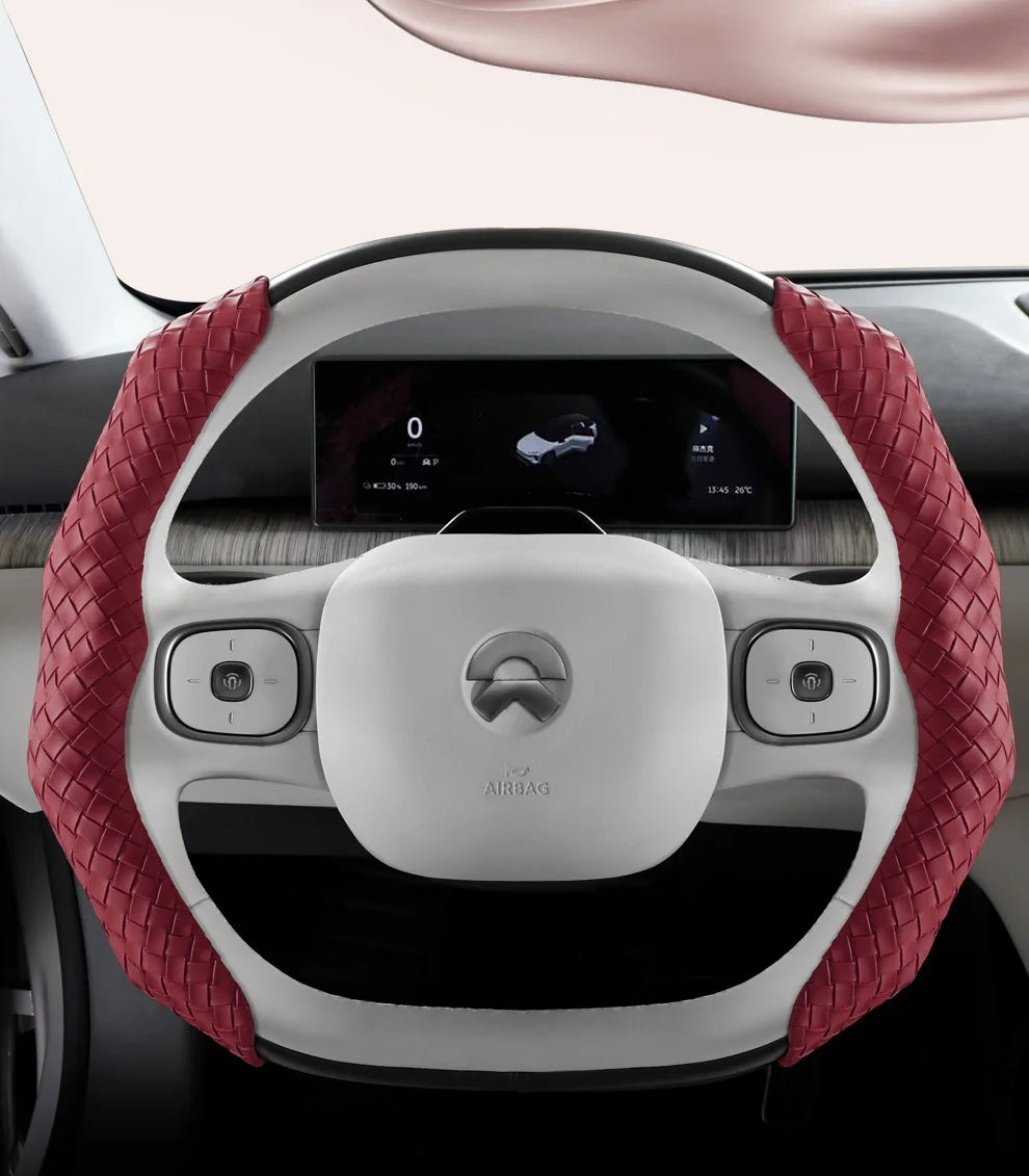 CowLost | luxury-braided-pu-leather-steering-wheel-cover |17