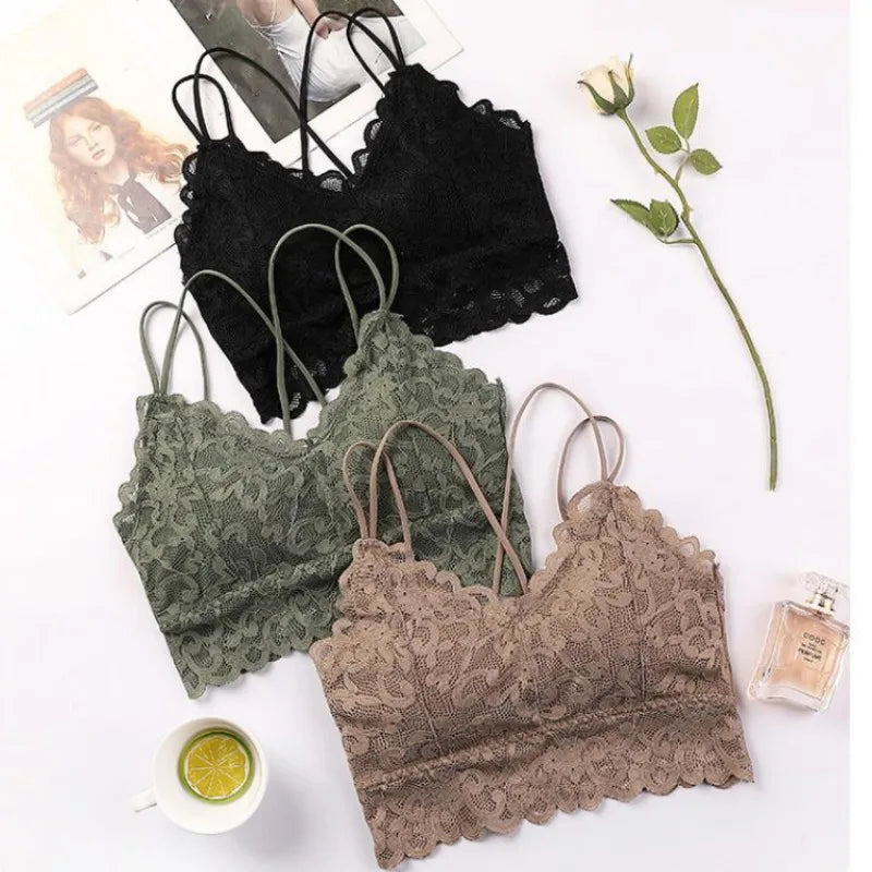 CowLost | product_id-women-s-lace-wireless-push-up-seamless-bra-solid-color |7